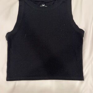 Hollister Black Ribbed Tank Top